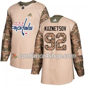 Adidas Maillot de Hockey Washington Capitals Evgeny Kuznetsov 92 2017-2018 Camo Veterans Day Practice Authentic - Homme